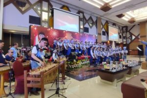 Penampilan Angkloustic SLB Negeri Cileunyi pada Festival Disabilitas Internasional GRIB JAYA 2025